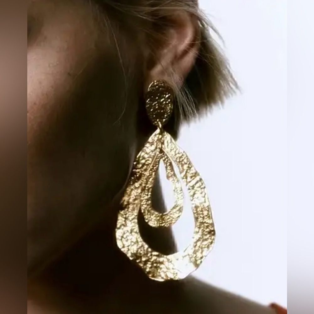 Geo dangle earrings M104